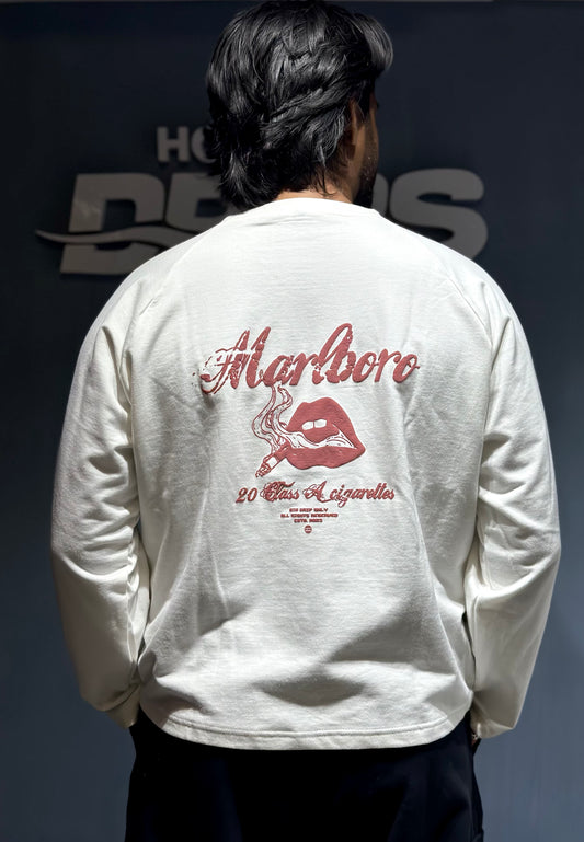 Marlboro - white - Cropped Length T