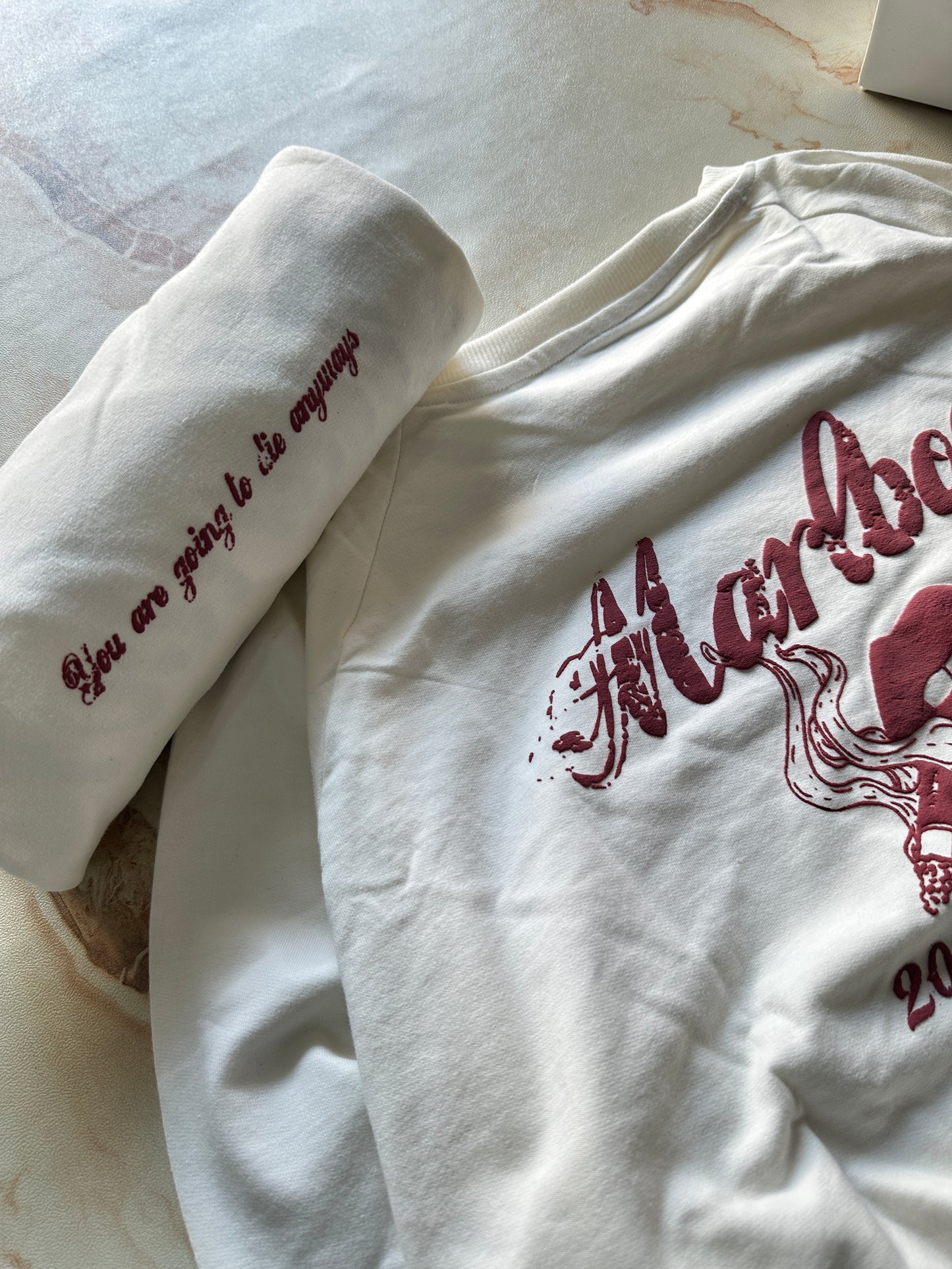 Marlboro - white - Cropped Length T