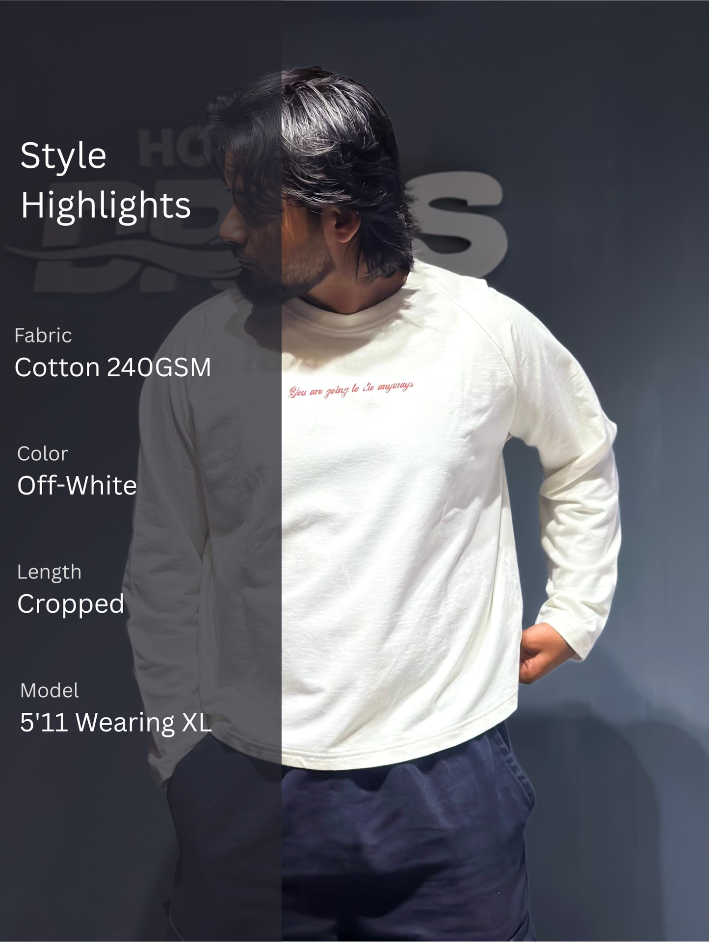 Marlboro - white - Cropped Length T