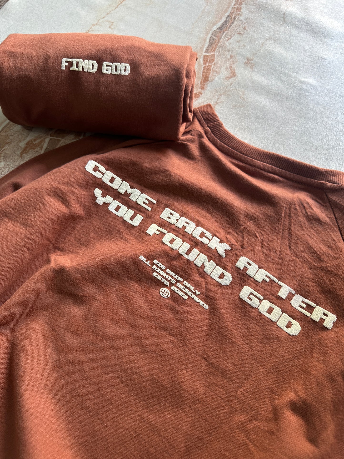 FindGod - Brown - Cropped Length T