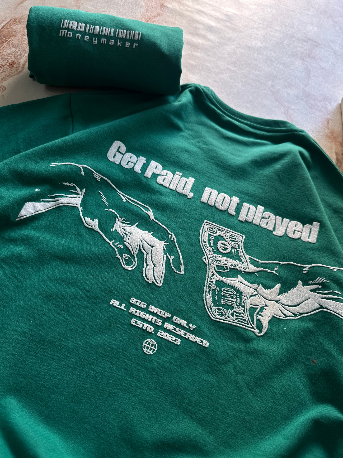 Money Maker - Green - Oversized T